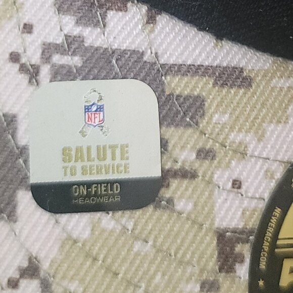 Los Angeles Rams New Era NFL Salute to Service   59FIFTY Fitted Sz 8 NWT - Picture 9 of 10